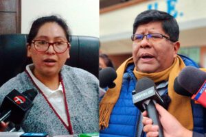 La alcaldesa de El Alto, Eva Copa