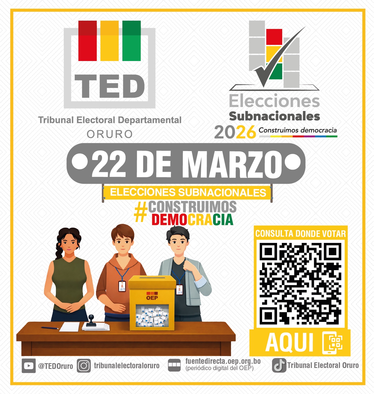 Publicidad Tribunal Electoral Departamental