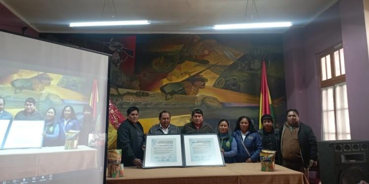 Autoridades de Alto Beni y Palos Blancos