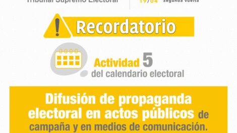 Difusión de propaganda electoral desde el 31 de marzo