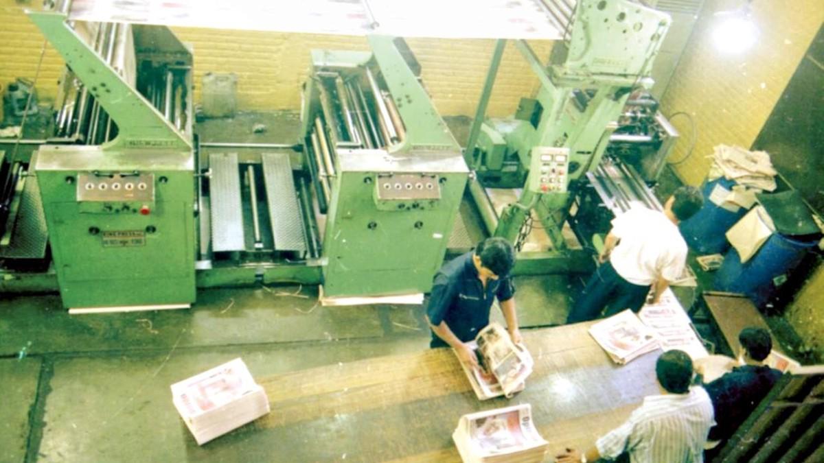 La primera rotativa que imprimió miles de ejemplares