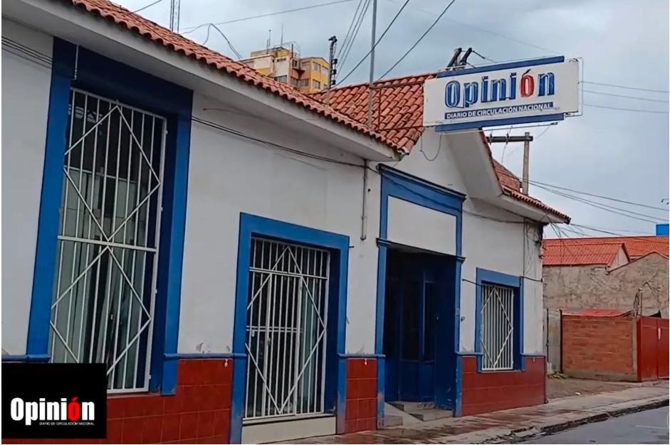 El diario Opinión  tiene sus instalaciones en la calle la General Achá