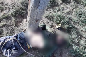 Imagen del cadáver del presunto ladrón