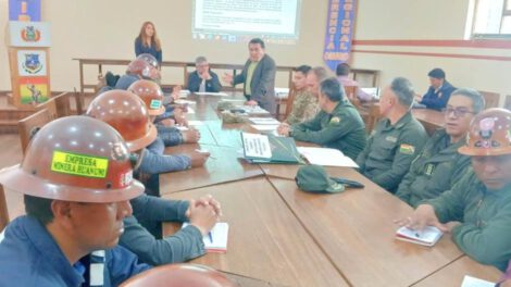 Representantes de la Comibol coordinan con entidades del Estado