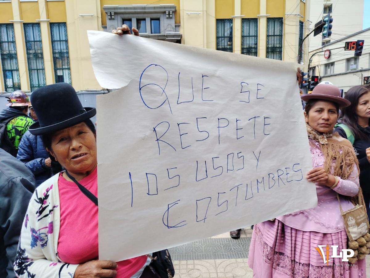 protesta de Huachacalla