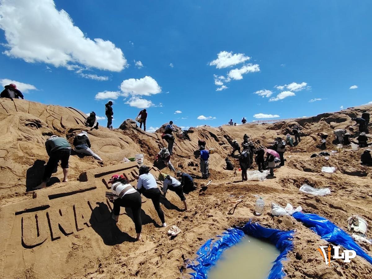 esculturas de arena en Oruro