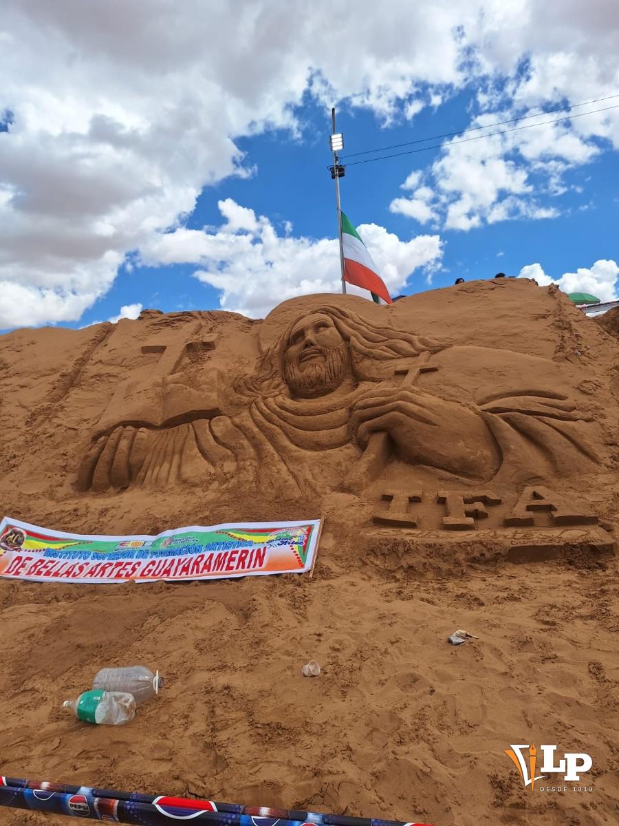 esculturas de arena en Oruro