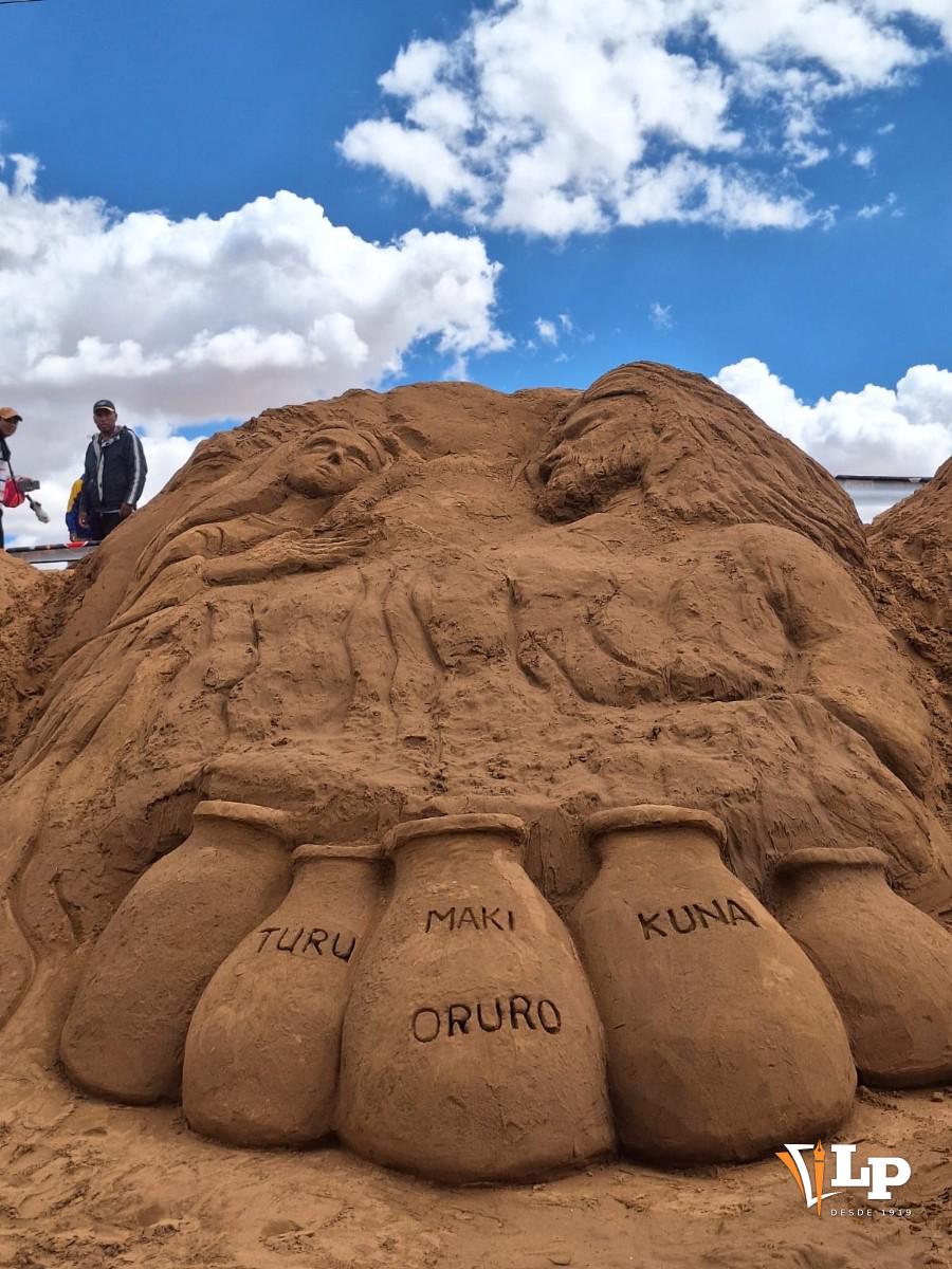 esculturas de arena en Oruro