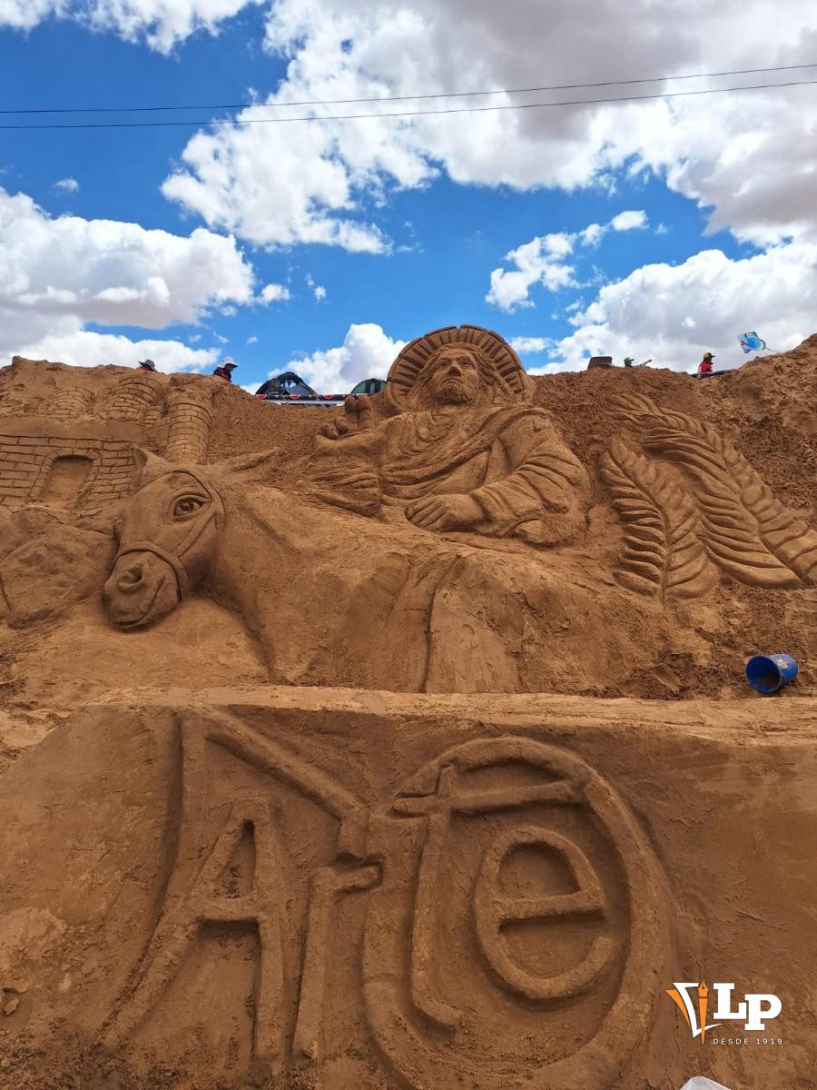esculturas de arena en Oruro