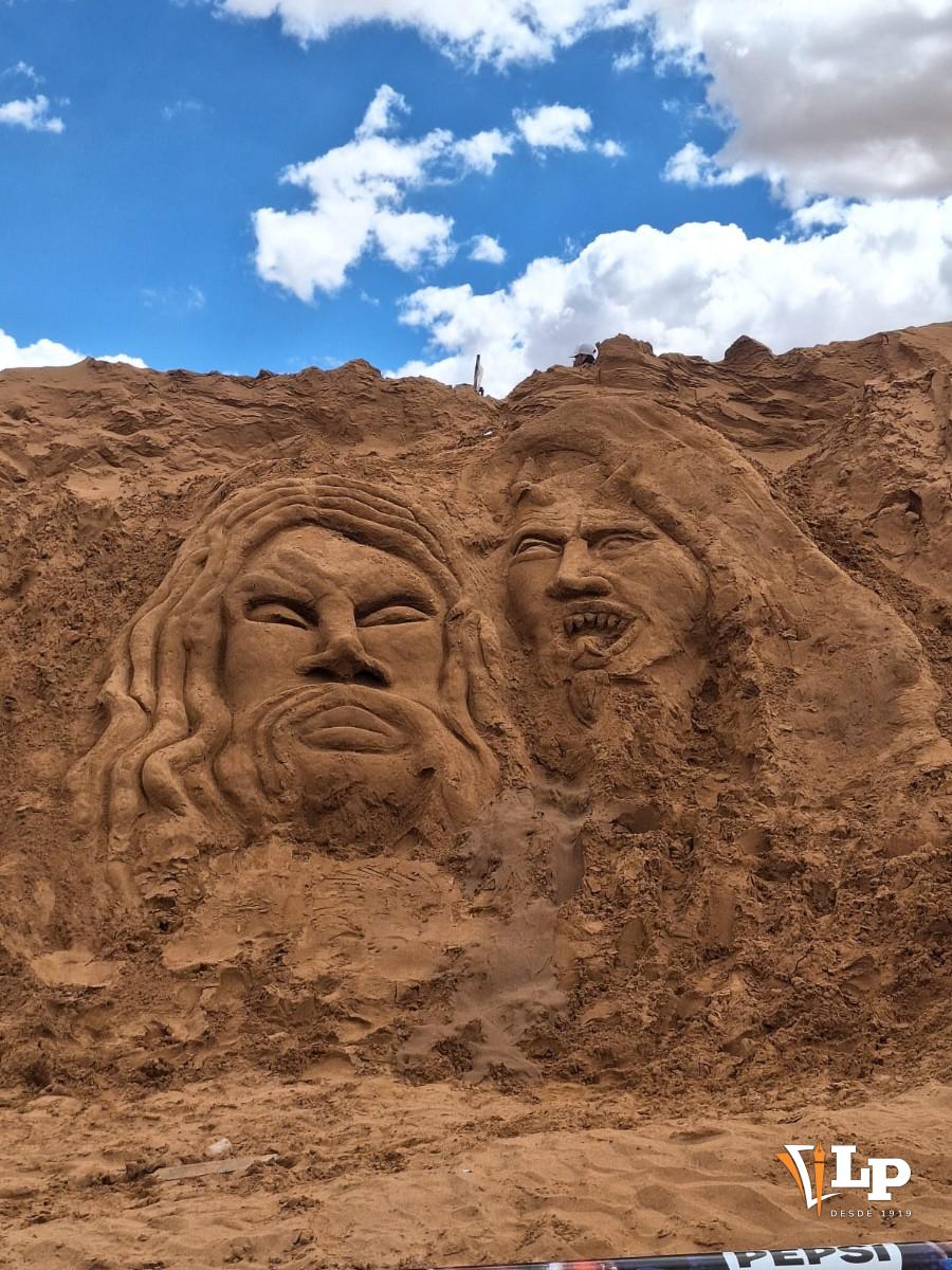 esculturas de arena en Oruro