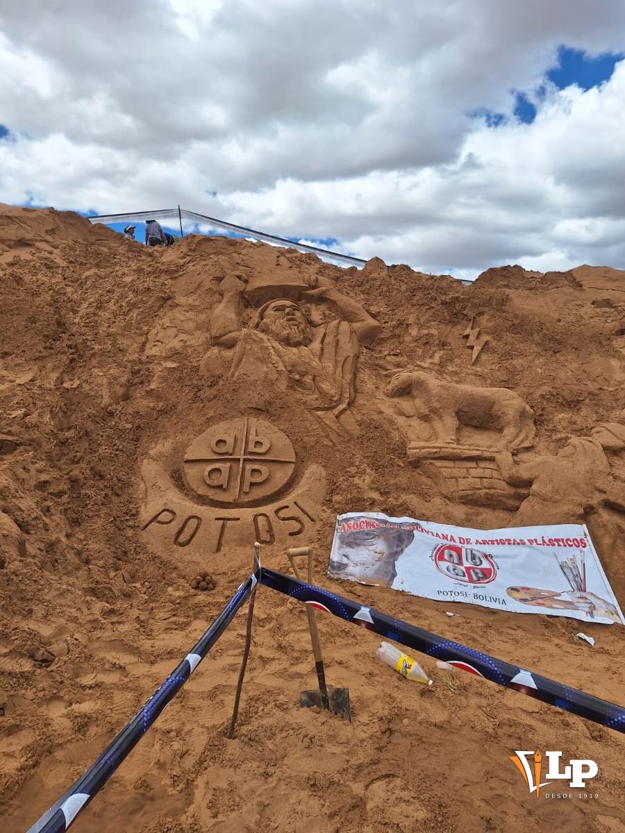 esculturas de arena en Oruro