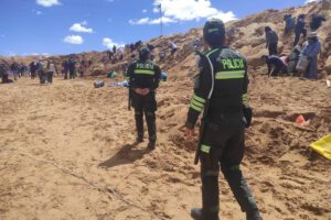 La Policía realiza el control en el sector de arenales