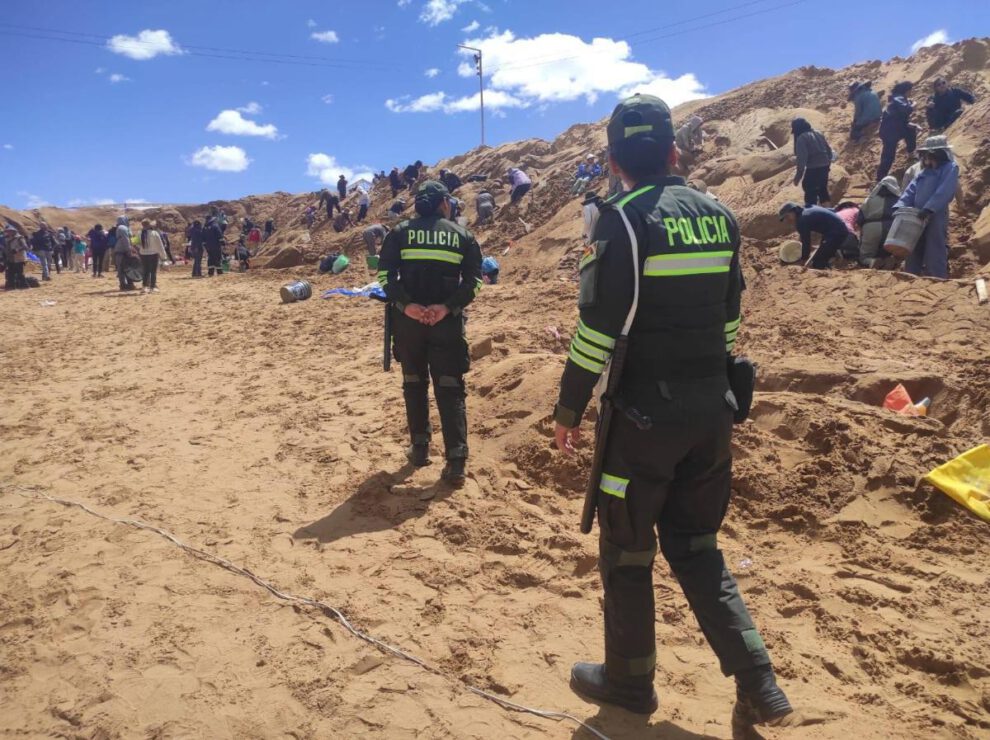 La Policía realiza el control en el sector de arenales