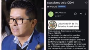 Denuncia realizada por el senador Wilder Veliz a la CIDH