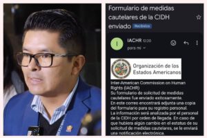 Denuncia realizada por el senador Wilder Veliz a la CIDH