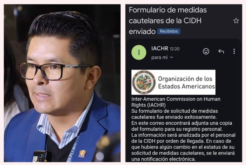 Denuncia realizada por el senador Wilder Veliz a la CIDH