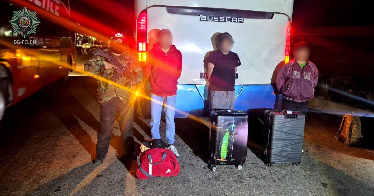 los sujetos fueron hallados con las sustancias ilícitas