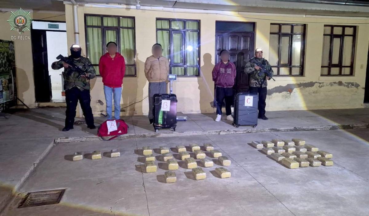 los antisociales fueron conducidos a celdas policiales