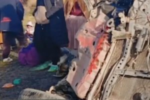 Accidente de tráfico se registró la madrugada en la carretera Achacachi – Huarina, en La Paz.