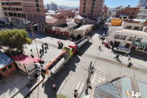 bloqueo de calles en Oruro