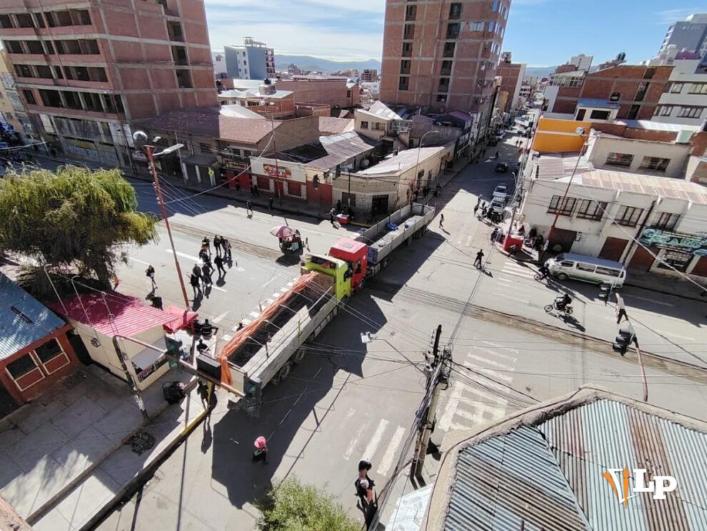 bloqueo de calles en Oruro