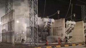 Incendio en la Subestación Carrasco