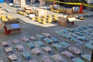 droga al interior de unas cajas de cartón