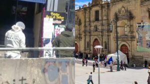 Este incidente ocurrió en inmediaciones de la calle Figueroa, cerca de la plaza San Francisco