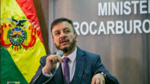 El ministro de Hidrocarburos, Mauricio Medinacelli