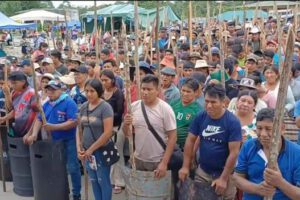 La vigilia instalada en Lauca Ñ en defensa de Evo Morales