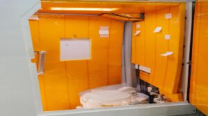 El retrete a bordo de la cápsula Orión de la misión lunar Artemis II