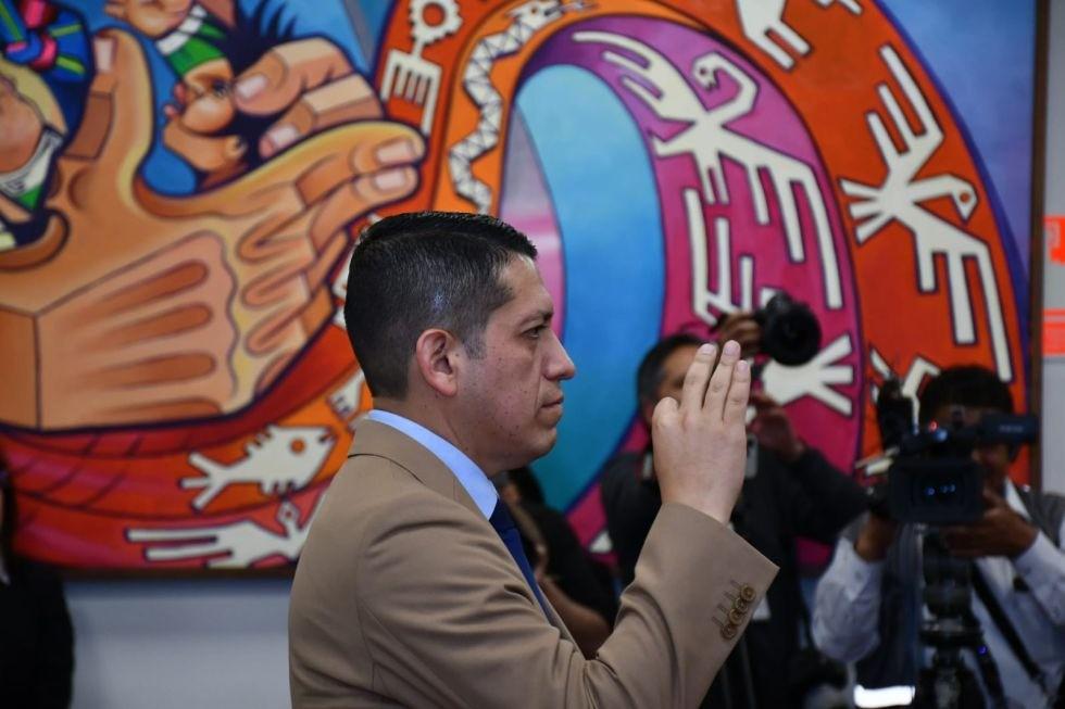 El viceministro de Transparencia, Yamil García