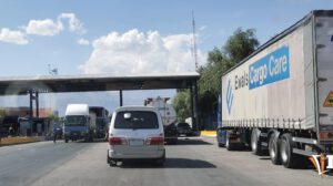 Camiones en carretera