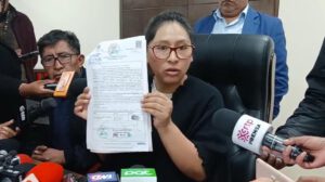 la alcaldesa de El Alto Eva Copa