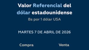 Banco Central de Bolivia (BCB) confirmó que mantendrá el valor referencial del dólar en Bolivia