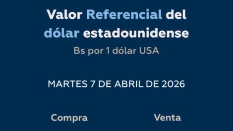 Banco Central de Bolivia (BCB) confirmó que mantendrá el valor referencial del dólar en Bolivia