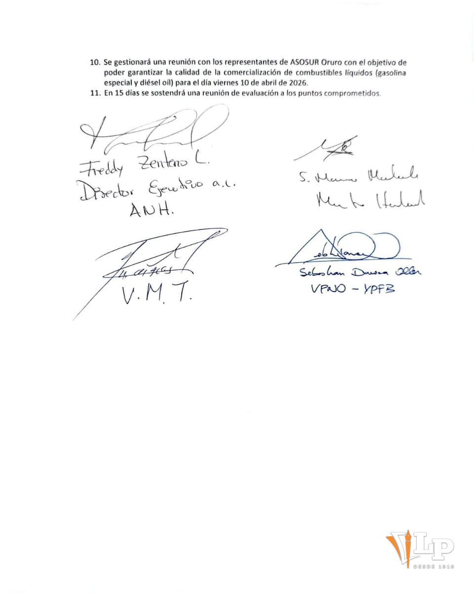 Acta de compromiso sobre combustibles pagina 3