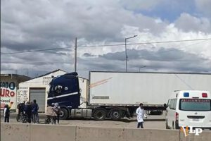 Ambulancia en el bloqueo