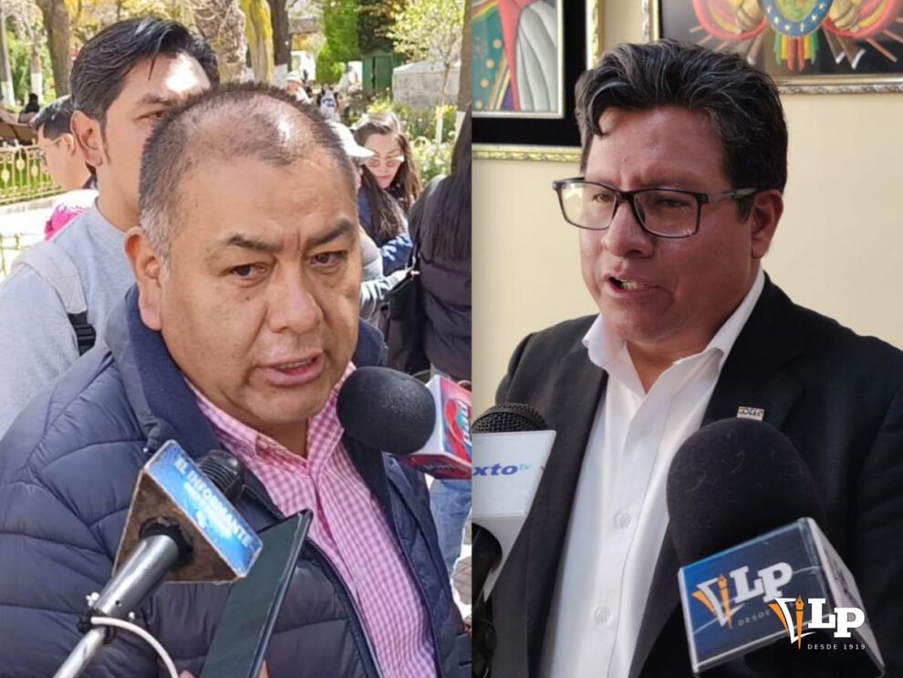 Ever Moya del PP y Hernán Quispe del Tribunal Electoral