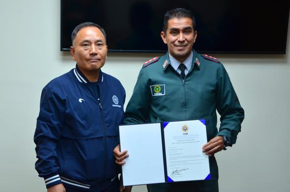 fue acreditado como miembro del Comité de Desarrollo del Comité de Taekwondo del CISM