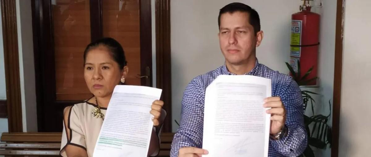 Los concejales Alberto Vaca y Lola Terrazas