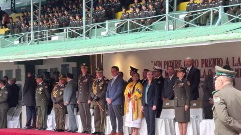 Acto policial con presencia diplomática de Colombia y Estados Unidos