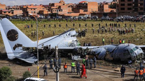 El trágico accidente del avión Hércules C-130 en la ciudad de El Alto