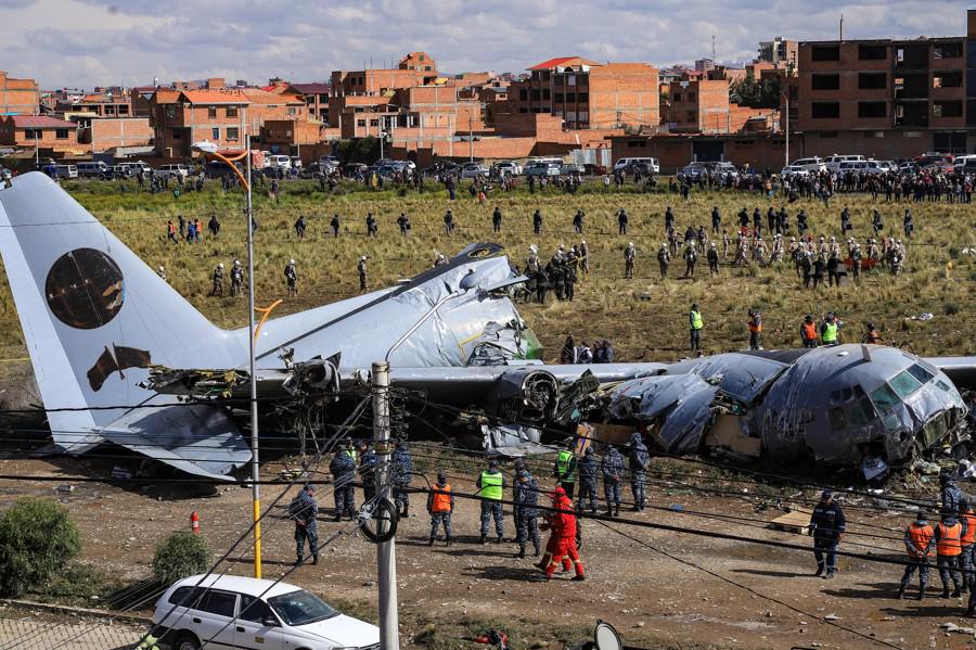 El trágico accidente del avión Hércules C-130 en la ciudad de El Alto