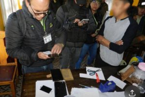 Requisa en el domicilio de uno de los arrestados