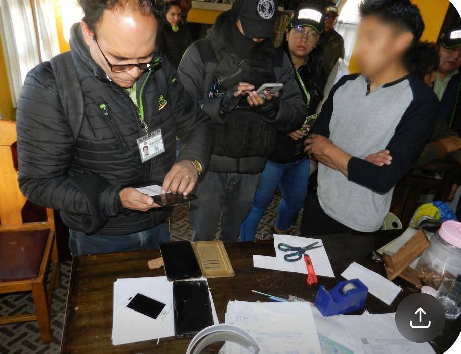 Requisa en el domicilio de uno de los arrestados