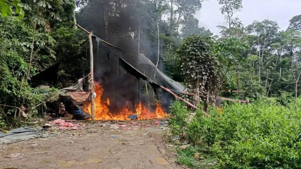 La destrucción de una fábrica de droga en Cochabamba