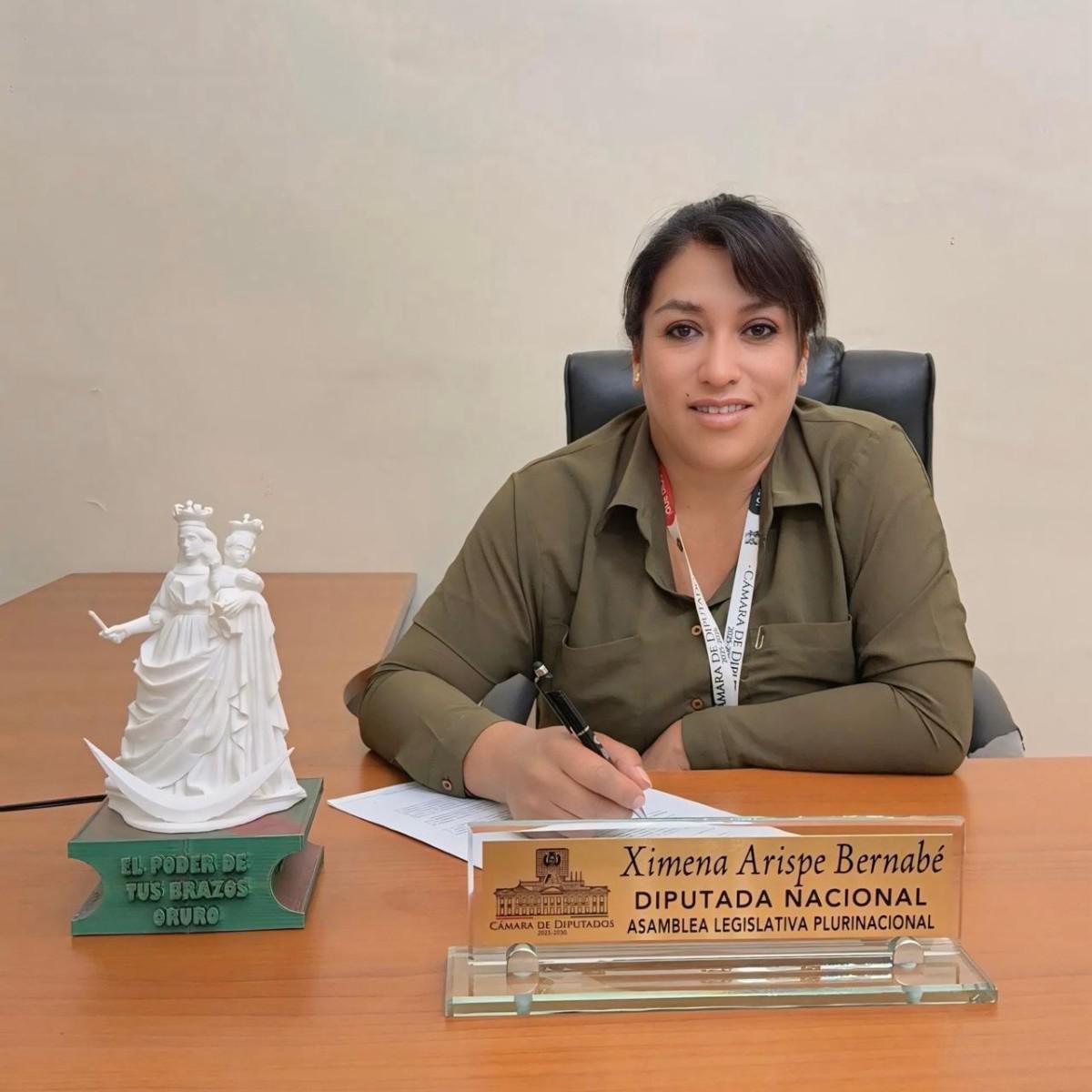 La diputada Ximena Arispe