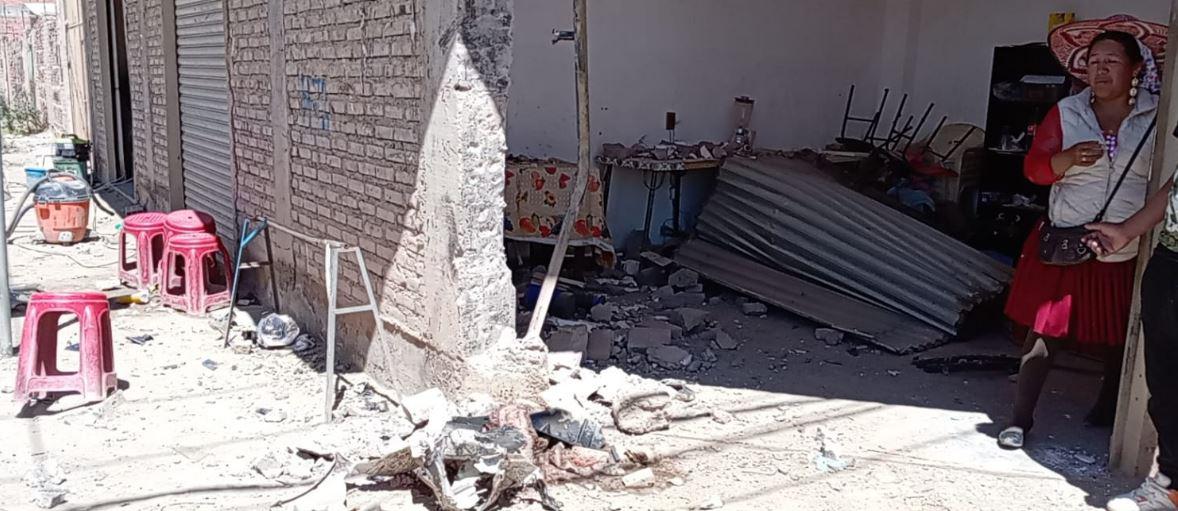 Imagen de una de las viviendas afectadas