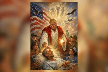 La imagen de Donald Trump que parece ser creada por inteligencia artificial